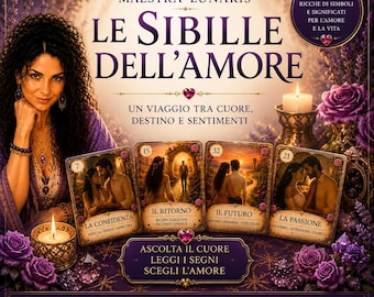 Sibille dell'Amore | Mazzo di 32 Carte Stampabili PDF | Carte Divinatorie Amore e Relazioni | Download Digitale Immediato