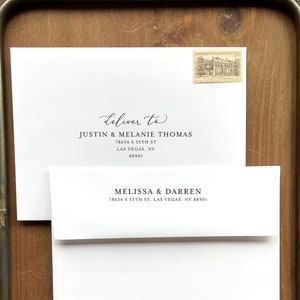 Wedding Invitation Envelope Printing - add on, with purchase of our invitations only, A117