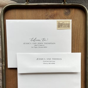 Wedding Invitation Envelope Printing - add on, with purchase of our invitations only, A113