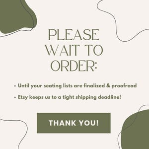 Simple Wedding Seating Chart Cards Printed, Modern Reception Table Assignments, Minimalist Wedding Decor, SC112 afbeelding 3