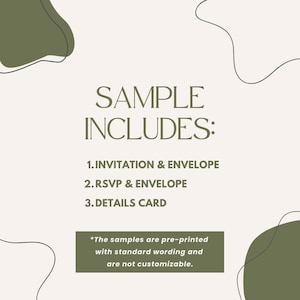 Terracotta Wedding Invitation suite printed: RSVP and details card, fall floral wedding, W130 image 9