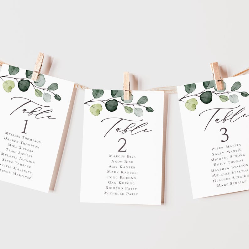 Eucalyptus Wedding Thank You Card Printed, with Envelopes, outdoor wedding, Folded T105 image 9