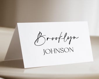 Wedding Place Cards printed and personalized: rehearsal dinner, business party, or bridal shower PC196