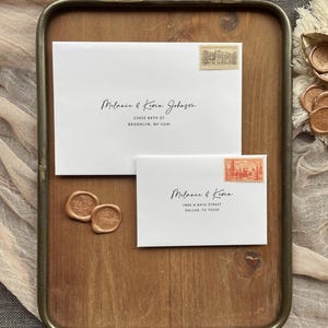 Guest Address and Return Address Envelope Printing - with purchase of our invitations only, A102 image 8