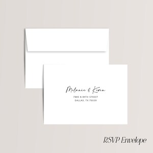 Guest Address and Return Address Envelope Printing - with purchase of our invitations only, A102 image 9