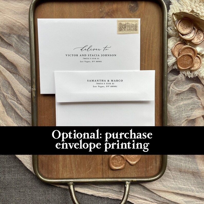 Nautical Wedding Invitation Suite Printed: navy nautical anchor, beach destination, RSVP details card, W113 image 5