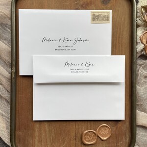 Guest Address and Return Address Envelope Printing - with purchase of our invitations only, A102 image 6