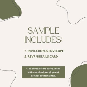 Monogram Wedding Invitation with QR code Printed: simple invite suite, RSVP details card, W142 image 9