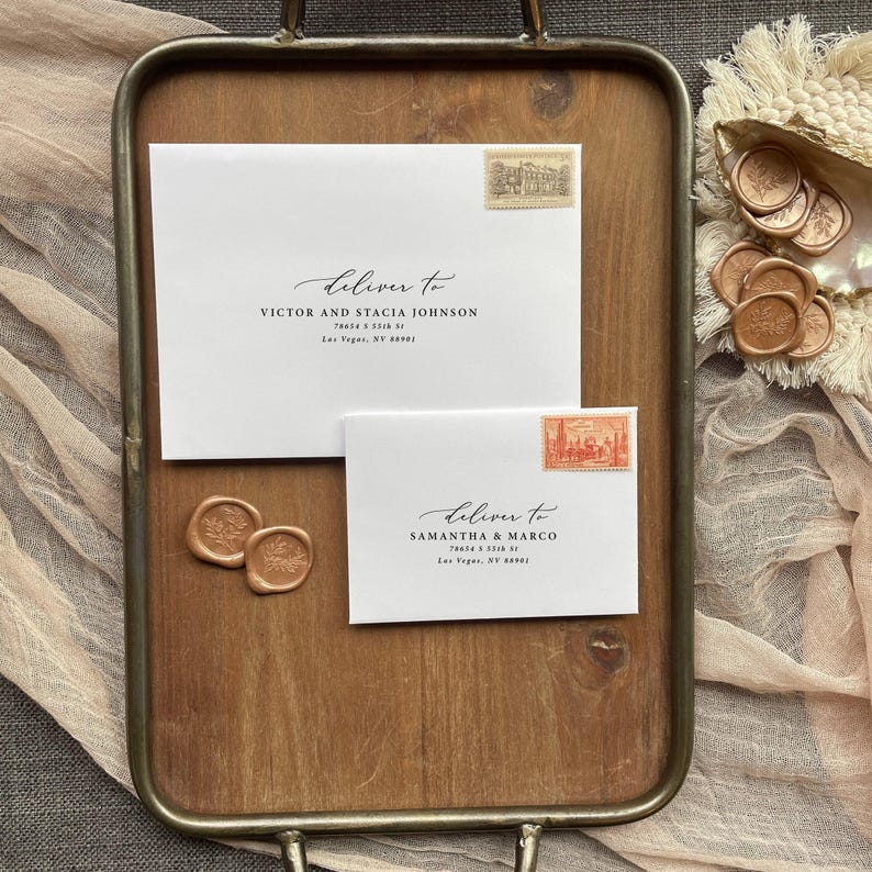 Nautical Wedding Invitation Suite Printed: navy nautical anchor, beach destination, RSVP details card, W113 image 10