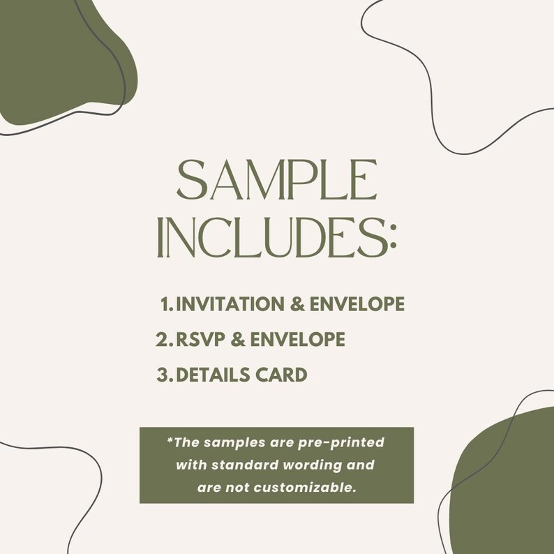 Wildflower Wedding Invitation Suite Printed: includes envelopes, RSVP and details card, W165 afbeelding 10
