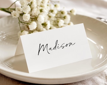 Place Cards printed with personalized names: simple birthday party, wedding or shower PC231