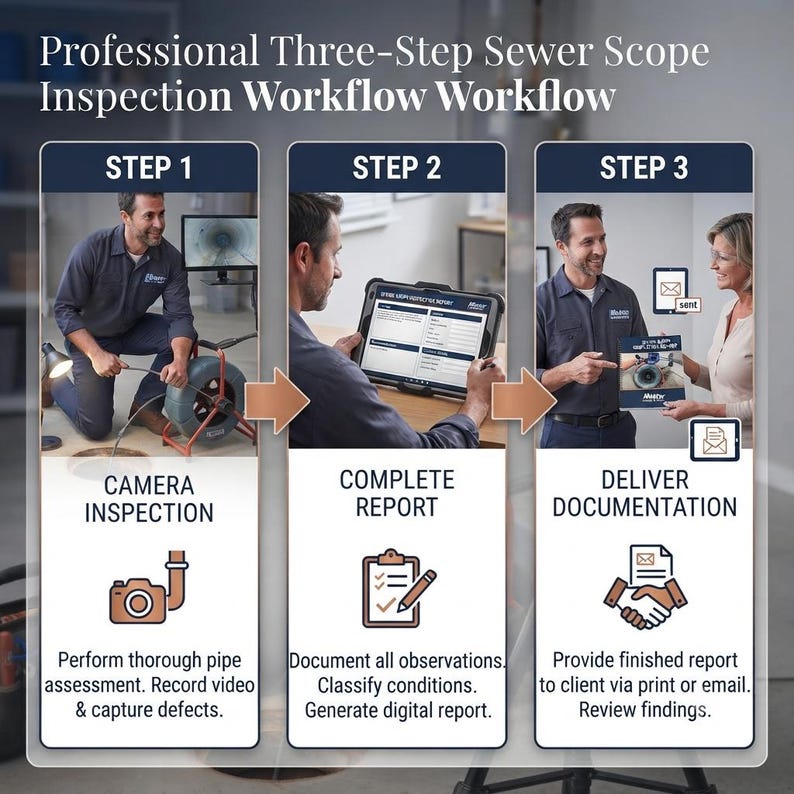 Sewer Camera Inspection Report.pdf Sewer Scope Inspection Report Template (PDF, DOCX, HTML) – Plumbing ...
