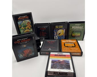 Lot of 11 Atari 2600 Games – Untested – Pitfall - Pac Man - Combat - Adventure +