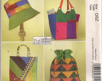 McCall's Fashion Accessories Sewing Pattern MP321 (aka M4795) - Misses' Hat, Totes, Handbag