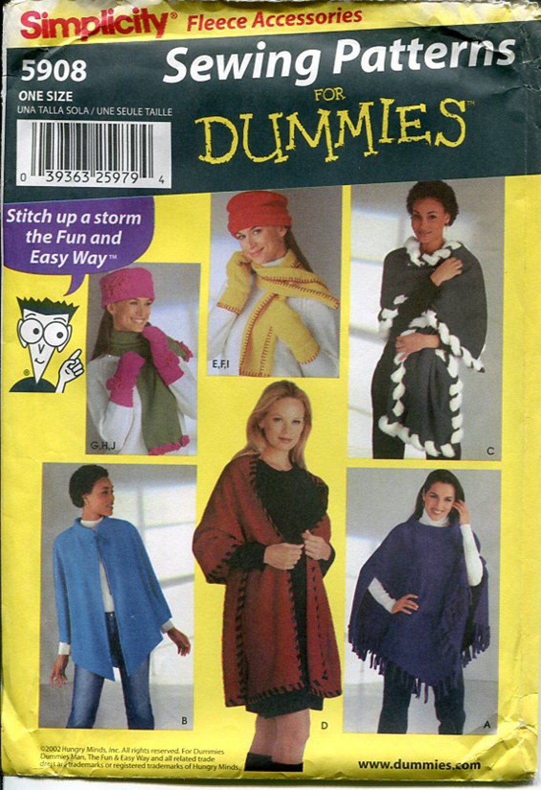 Simplicity Sewing Pattern 5908 Fleece Accessories one Size - Etsy