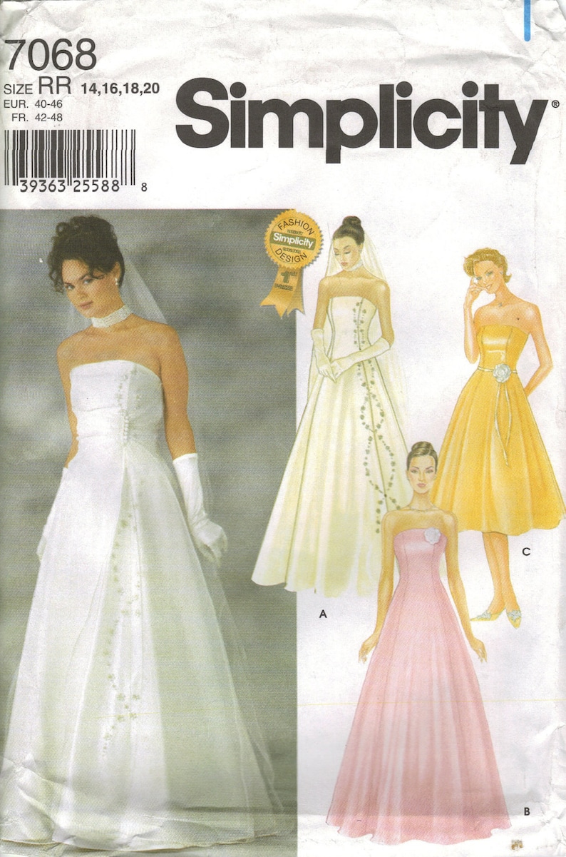 simplicity patterns bridal