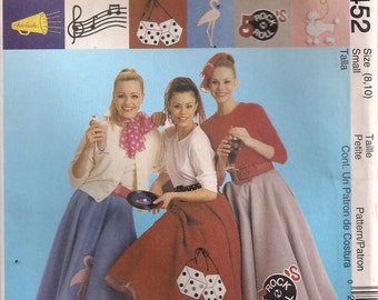 McCall's Costume Sewing Pattern 9452 - Misses' Circle (Poodle) Skirt & Petticoat (4-6, 8-10, 12-14)