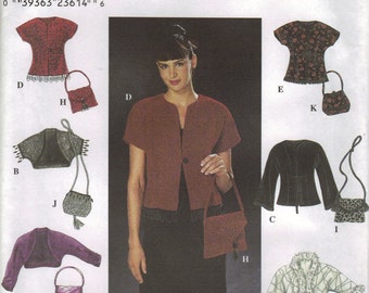 Simplicity Sewing Pattern 9016 - Misses' Jacket, Purse, Shrug & Knit Jacket (6-12)