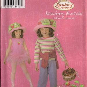 Simplicity Costume Sewing Pattern 4776 - Children&#39;s Strawberry Shortcake Costumes (3-8)