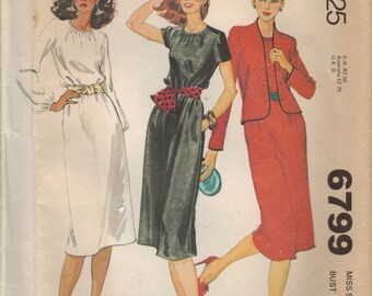 McCall's Sewing Pattern 6799 - Misses' Jacket and Dress (14)