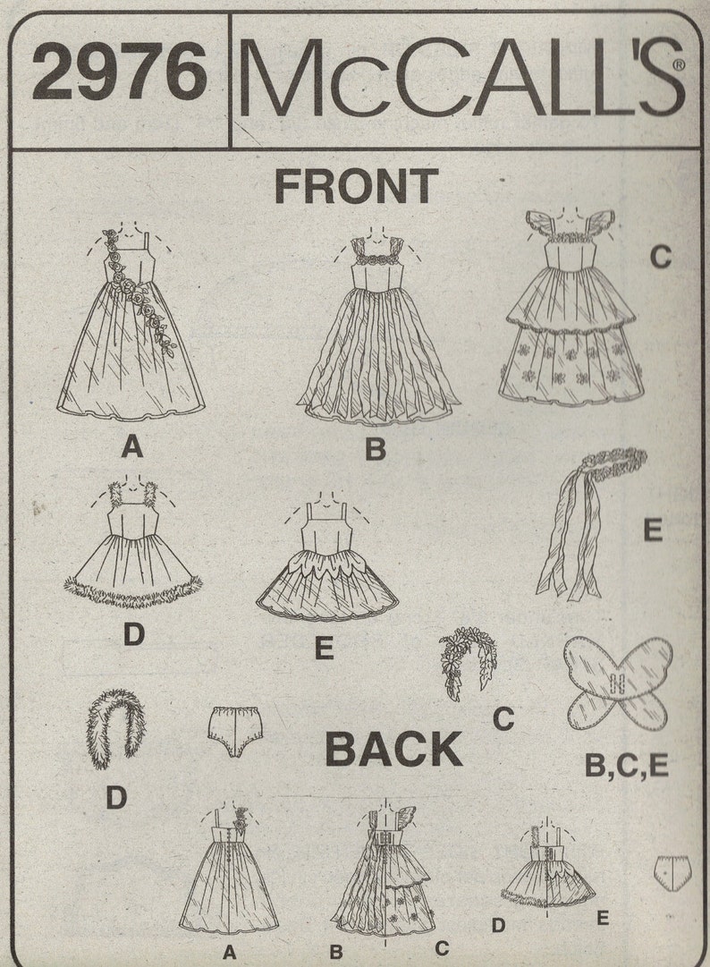 Mccall's Costume Sewing Pattern 2976 Children's & - Etsy