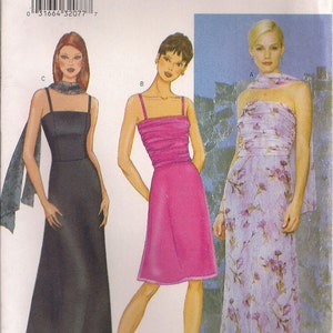 Butterick Sewing Pattern 6739 - Misses&#39; Dress and Scarf (6-10)