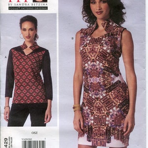 Vogue Sewing Pattern V1429 - Misses&#39; Top and Dress (14w-18w)