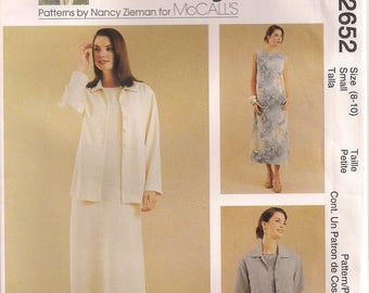 McCall's Sewing Pattern 2652 - Misses' Dress and Unlined Jacket (8-10, 12-14)