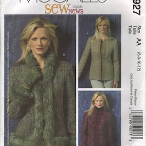 Mccall's Sewing Pattern M4927 Misses' Jacket 6-12 - Etsy