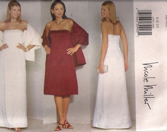 Butterick Sewing Pattern 6393 - Misses'/Miss Petite Dress & Stole