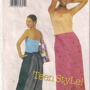 Butterick Sewing Pattern 6948 Junior's Top and Skirt 9-14 image 1