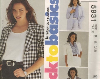 McCall's Sewing Pattern 5931 - Misses' Jacket (8-12)