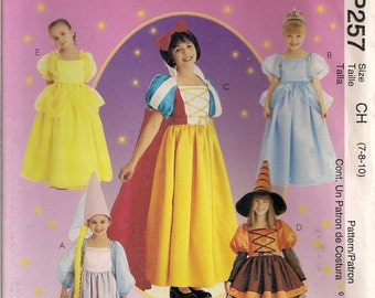 McCall's Costume Sewing Pattern P257 (aka 2856) - Girl's Disney Princess Costumes (7-10)