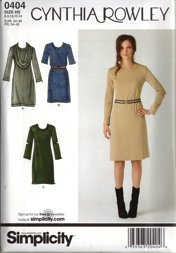 simplicity knit dress patterns Simplicity Sewing Pattern S9948 Women's Knit Dress with Sleeve and Length Variations