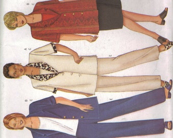 Butterick Sewing Pattern 6552 - Women's Top, Skirt and Pants (16w-20w)