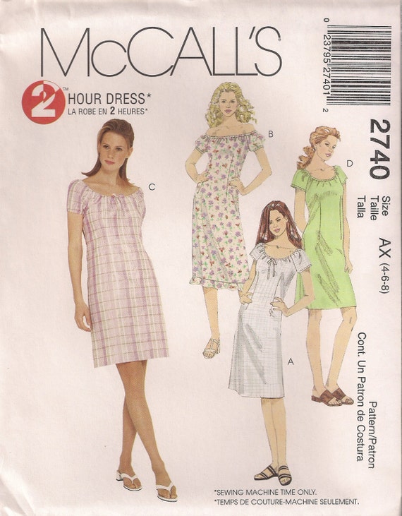 McCalls 8034 Misses Dresses Sewing Pattern Sz 6-14