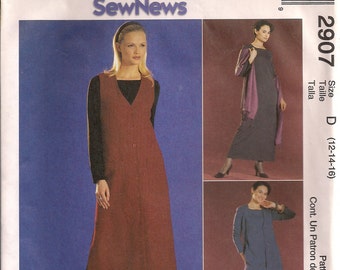 McCall's Sewing Pattern 2907 - Misses' Dress, Top and Jumper (14-18, 20-24)
