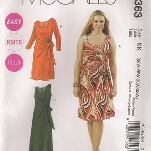 McCall&#39;s Sewing Pattern M6363 - Misses&#39; Dresses (18w-24w)