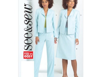 See & Sew Sewing Pattern B4963 - Misses' Jacket, Skirt, and Pants (16-22)