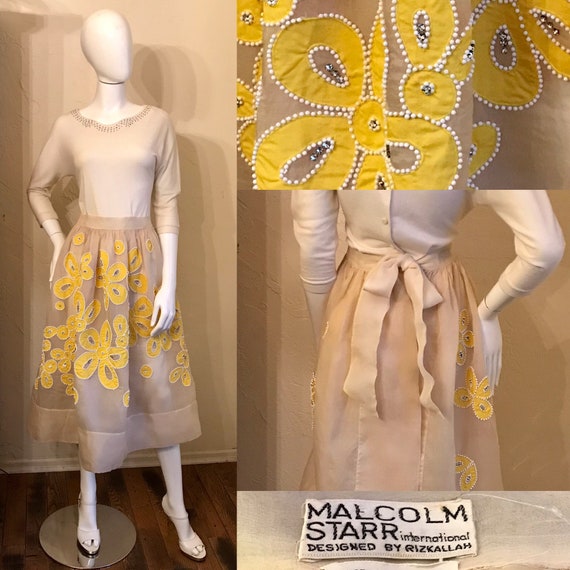 Vintage 1970's Malcolm Starr Rizkallah Mod Flower