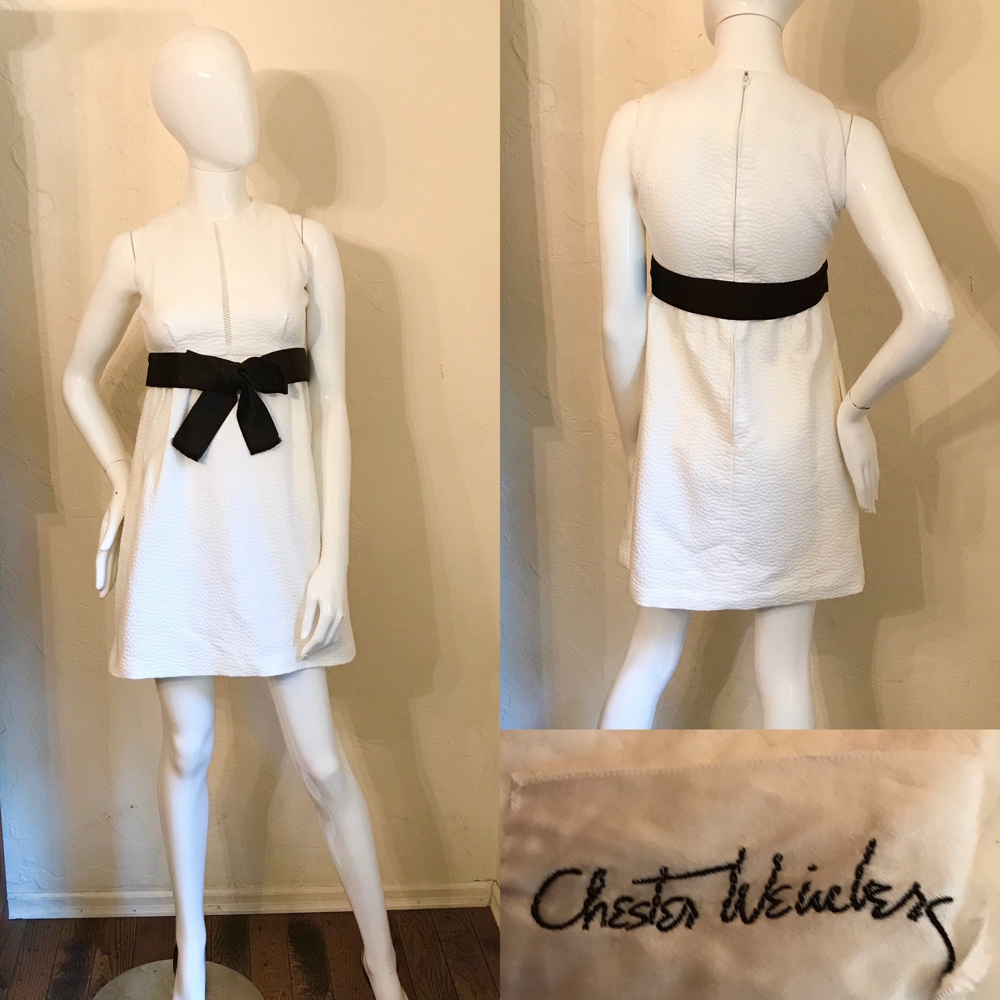 1960's 1970's Mod Chester Weinberg Baby Doll Mini Dress S-XS - Etsy