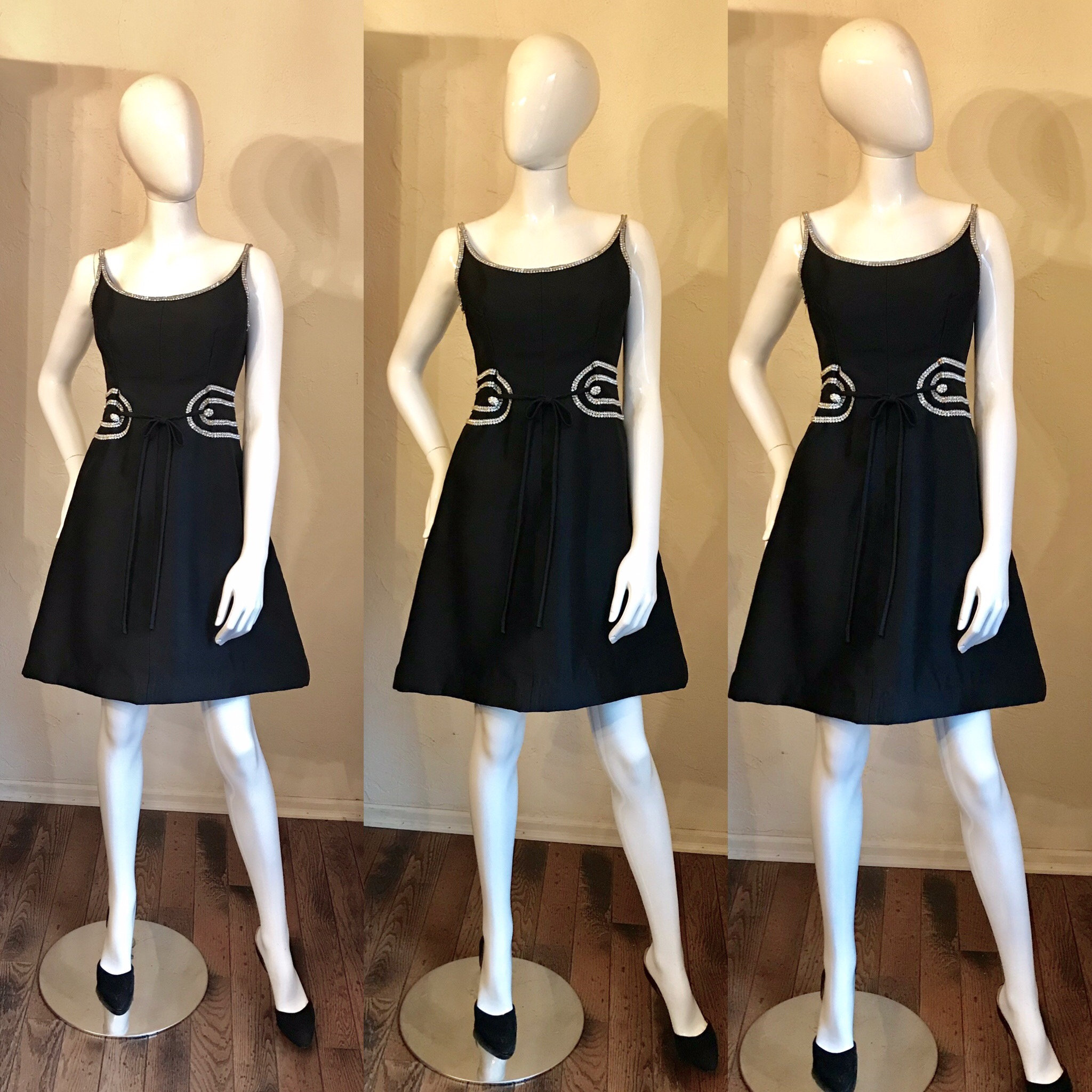 1960-s-louis-feraud-paris-black-silk-shantung-rhinestone-cocktail