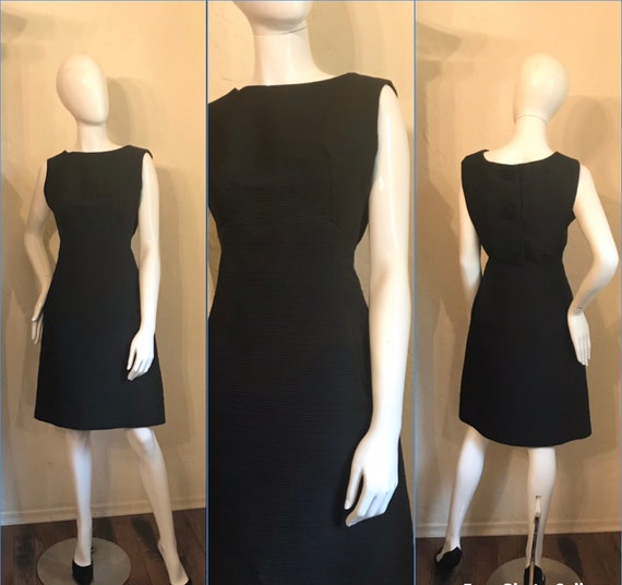 1960’s Shannon Rodgers LBD Mod Little Black Cockt… - image 1