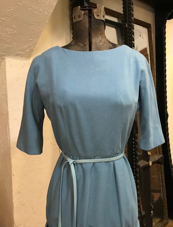 1950's  60’s Shannon Rodgers Dusty Blue Wool Wigg… - image 2