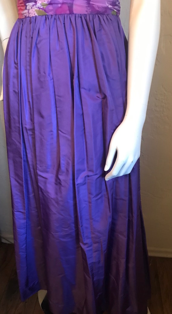 Vintage 1960’s 70’s Vera Hicks Mod Purple Evening… - image 8