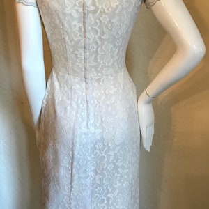 1950s so Pretty Lace Wiggle Dress Wedding S - Etsy