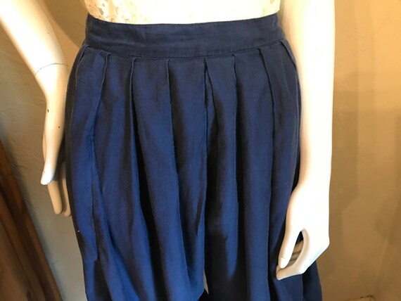 Antique Victorian Edwardian Blue Cotton Athletic … - image 6