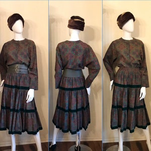 1970’s Saint Laurent Rive Gauche Dress set S