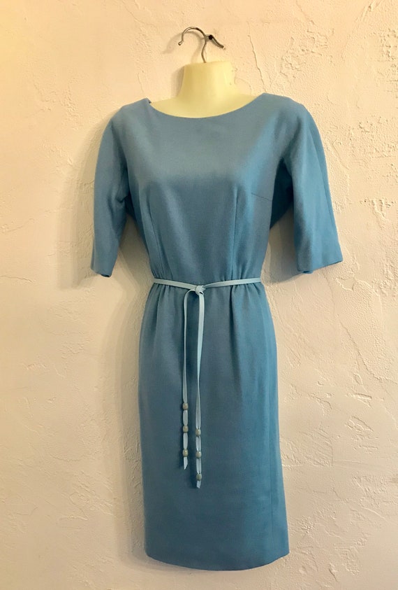 1950's  60’s Shannon Rodgers Dusty Blue Wool Wigg… - image 1