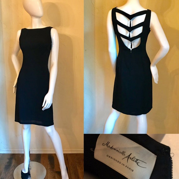 1960’s Mademoiselle Arlette Paris Black Tassel Bac